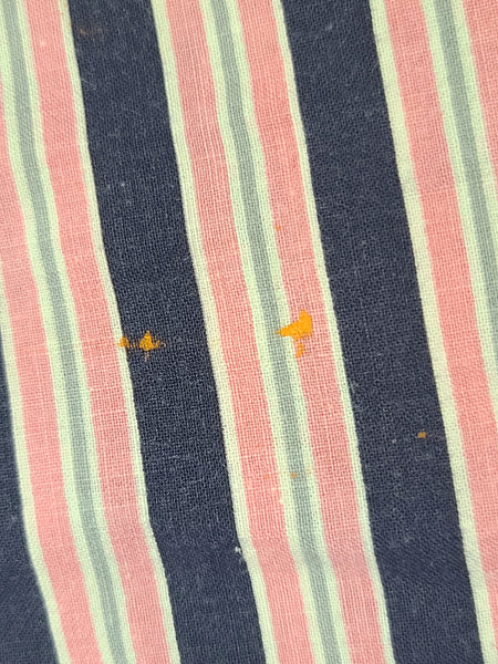 Pink and Dark Blue Striped Dress <br> (B-36" W-27" H-38")