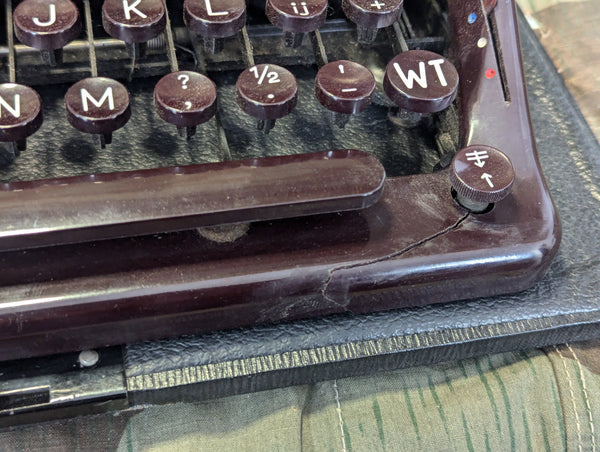 1941 Bakelite Olympia-Plana Dutch Occupation Typewriter Amsterdam