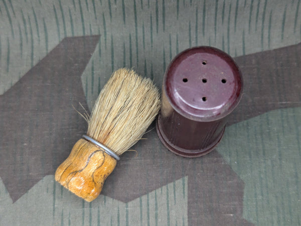 Bakelite Shaving Brush Container with Brush