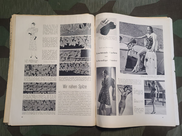Neue Modern Welt June 1937 Fashion Magazine with Patterns