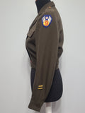Women's Ike Jacket Red Lining Theater Made 9th Air Force (B-36" W-27")