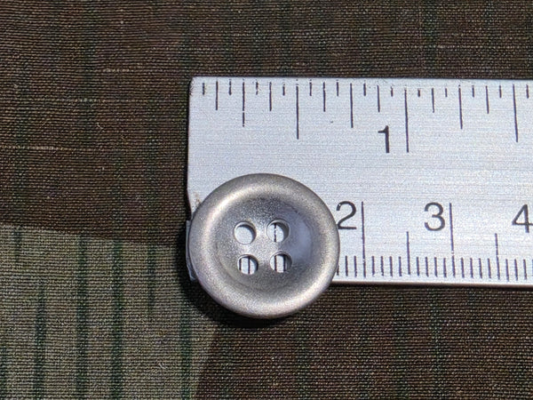 Original Army Trouser Buttons Dished Metal 18mm 4 Hole