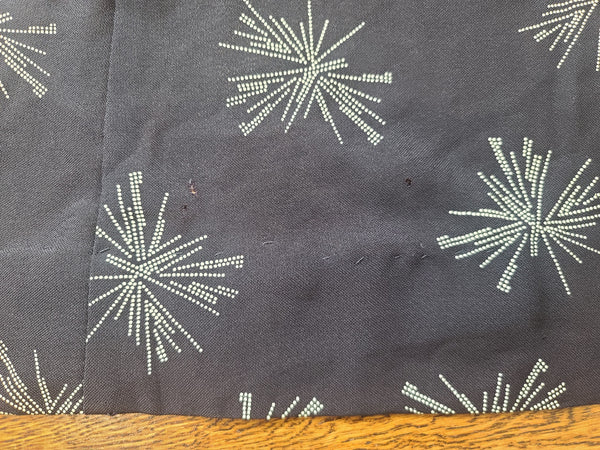 Plus Size Black Rayon Firework Print Dress <br> (B-57" W-49" H-62")