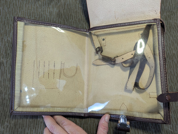 East German Leather Map Case