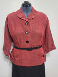 Red Jacket and Black Skirt Outfit <br> (B-46" W-36" H-43")