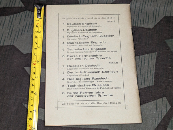 1945 German Russian Word Book