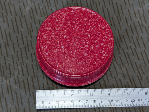 East German Red Speckled Butter Dish