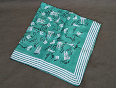 1937 French Paris Exposition Souvenir Handkerchief