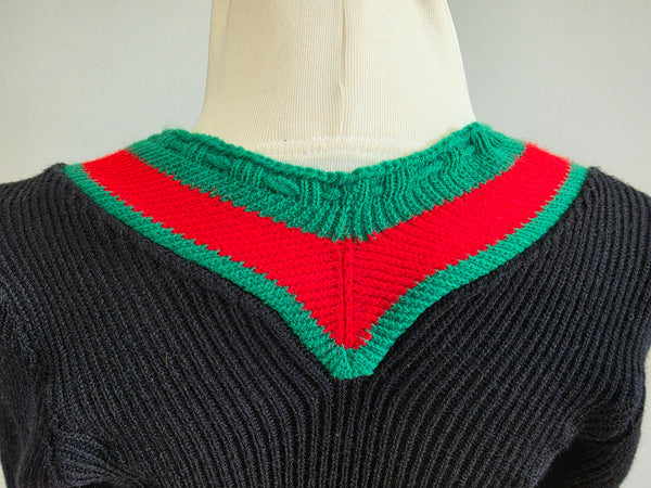 German Traditional Knit Cardigan Sweater (Same Style as BDM) Small/Medium