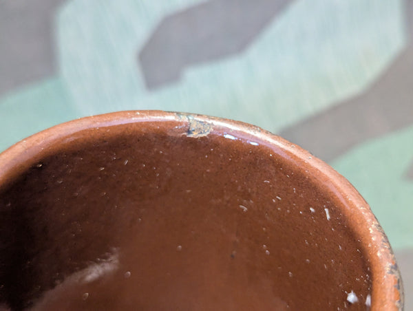 Brown Enamel Container