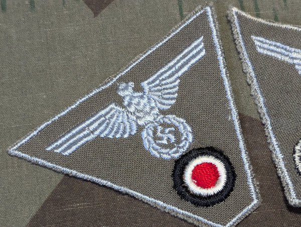 Original Wehrmacht Hat Trapezoid Late War Insignia