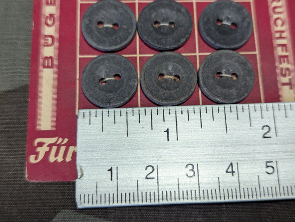 11 Paper Buttons on Card