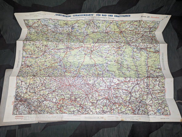Continental Bike and Car Map of Dresden Area