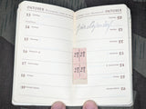 1940 Pocket Calendar Book from a Thief (Interesting Story)
