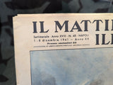 Italian Il Mattino Illustrato Magazine 1-8 December 1941