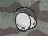Original German Folding Earmuffs White/Black