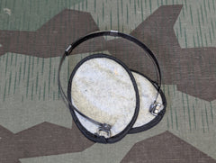 Original German Folding Earmuffs White/Black