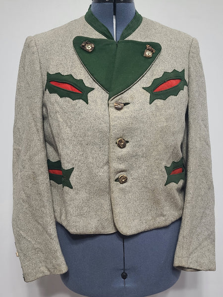Vintage German Men's Trachten Jacket (Small)