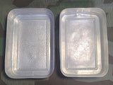Rectangular Bread Tin Pebbled Lid