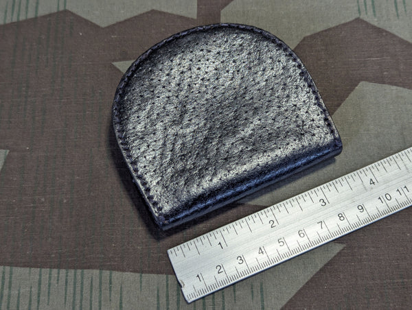 Original Deadstock Leather Wallet Horseshoe Form Black