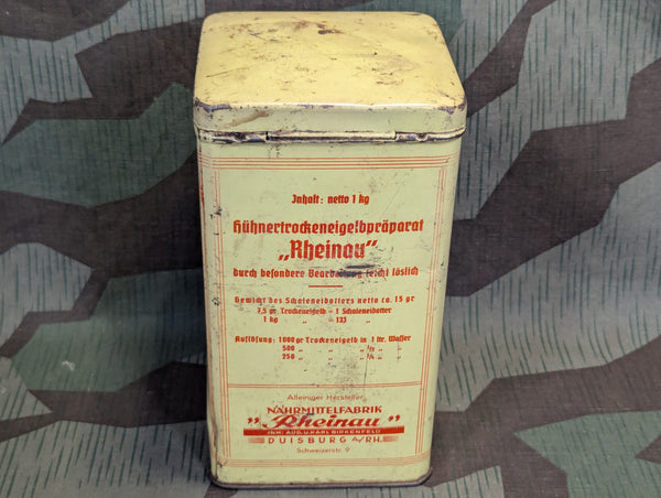 Large Tin for Powdered Egg Yellow Rheinau