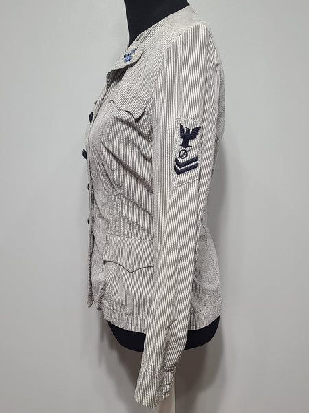 Navy WAVES Seersucker Jacket <br> (36" Bust)
