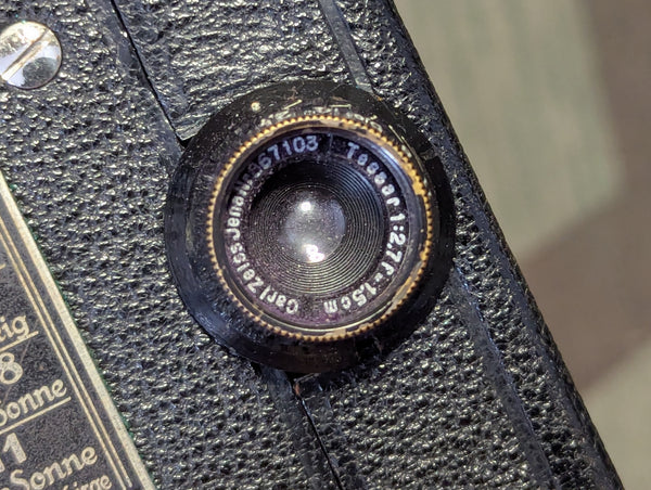 Zeiss Ikon Kinamo 16mm Film Camera 1930's Tessar Lens