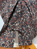 Black and Brown Print Dress and Short Sleeve Top <br> (B-38" W-30" H-36")