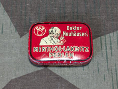 Menthol-Lakritz Perlen Cough Drops Tin