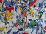 Brightly Colored Flower Print Dress <br> (B-38" W-28" H-33")