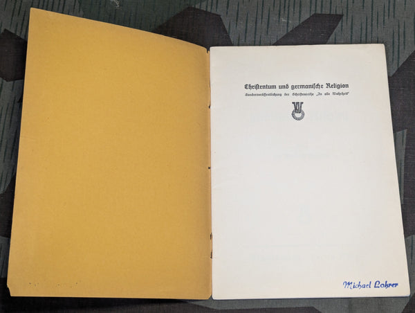 1934 Book Christentum und Germanische Religion