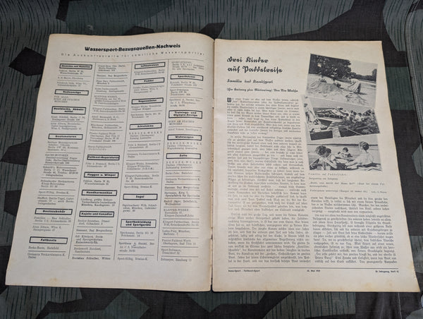 Canoe Sport Magazine 20 Mai 1939 Heft 12