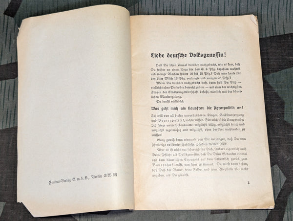 Agriculture and the Hausfrau Book