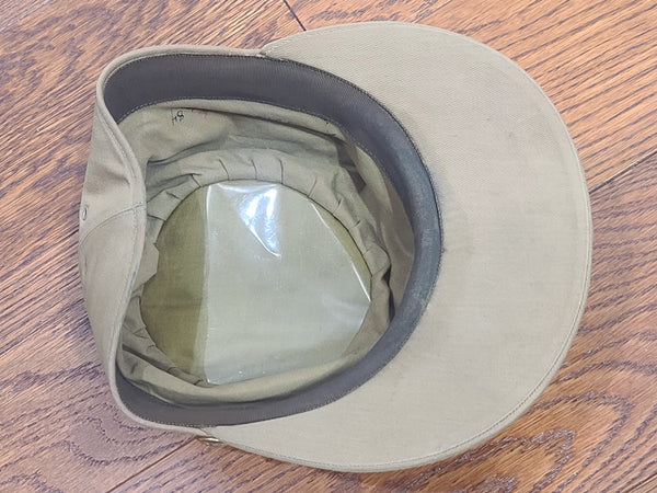 WAAC Khaki Hobby Hat Size 21 with Walking Eagle Emblem