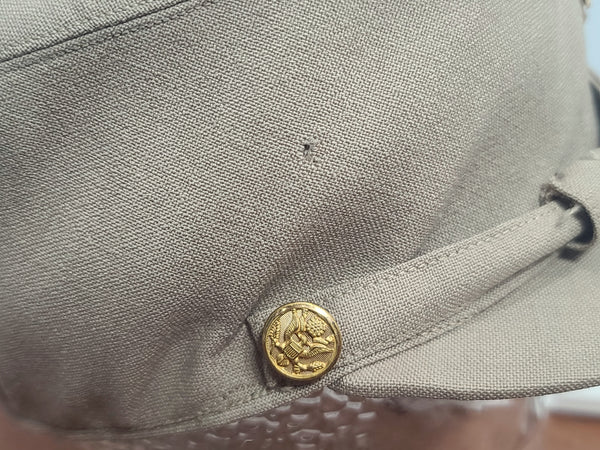 WAC Officer Khaki Hobby Hat (Size 22 1/2)