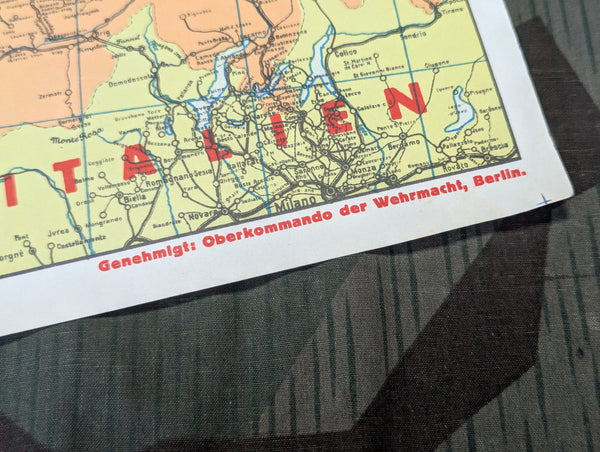 Deutschland Grenzen in Westen Map NSDAP Printer