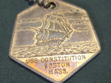 U.S.S. Constitution Old Ironsides Ship Keychain