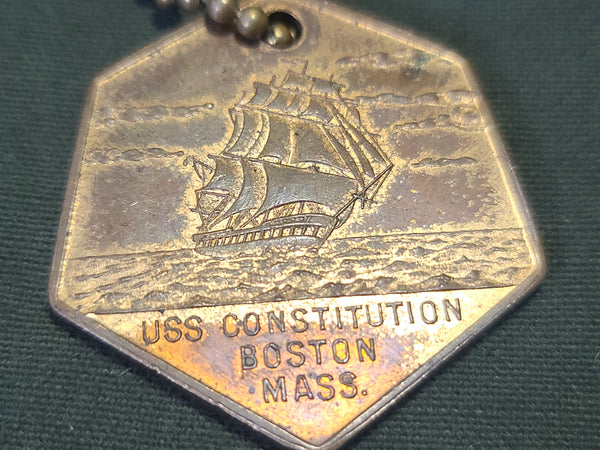 U.S.S. Constitution Old Ironsides Ship Keychain
