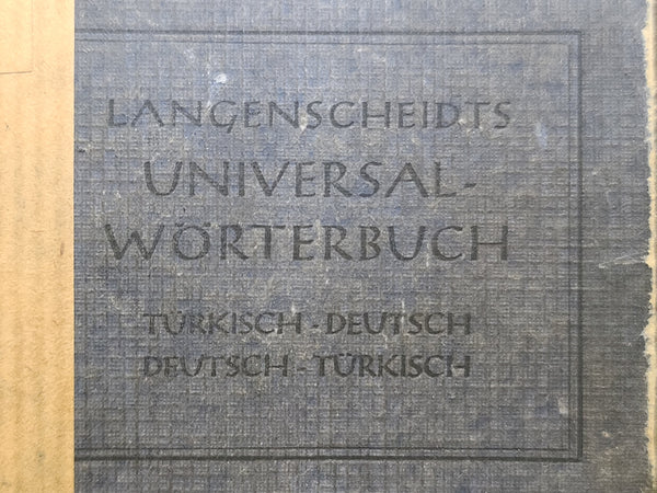 German - Turkish Pocket Dictionary 1942