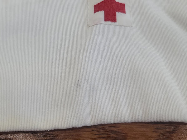 American Red Cross Gray Lady Seersucker Uniform Dress and Hat <br> (B-36" W-28" H-36")