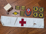 Named Army Nurse Uniform Grouping: Jacket, Skirt, Hat, Blouse, Tie & More <br> (B-34" W-24" H-34")