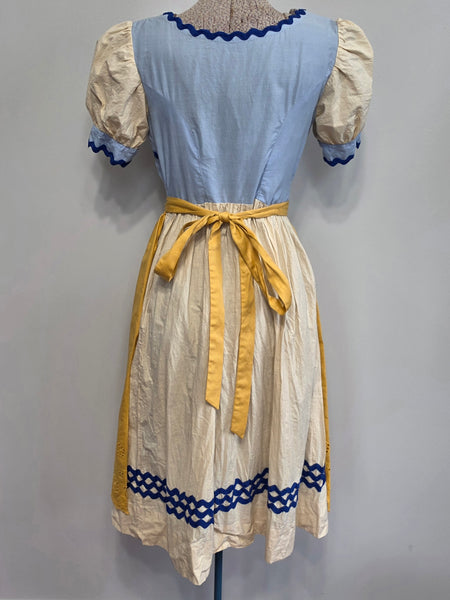 German Light Blue Dirndl and Apron <br> (B-34" W-25.5")