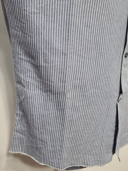 German Men's Stripe Work Shirt (~48" Chest)