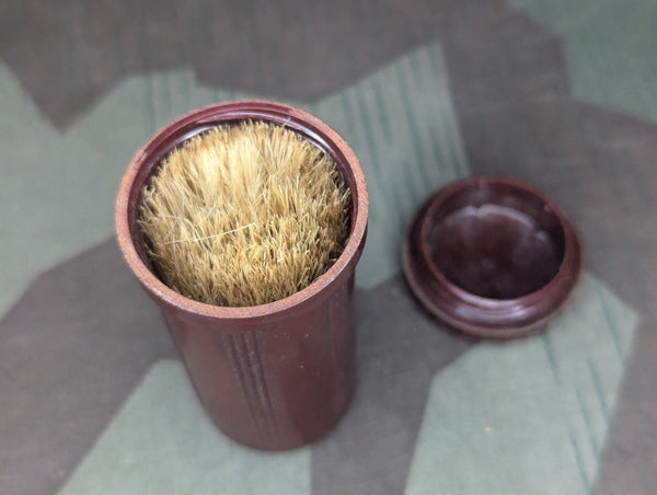 Bakelite Shaving Brush Container with Brush