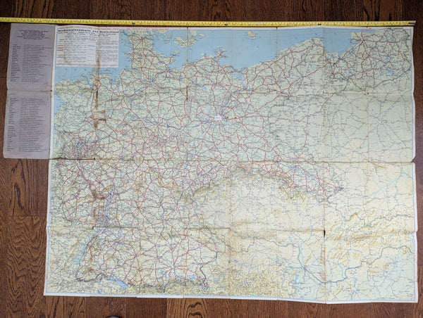 German DDAC Road Condition Map 1936