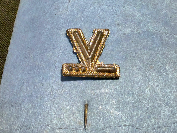 V for Victory Morse Code Stick Pin