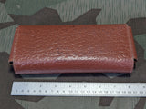 Leather Pen and Pencil Case With Contents