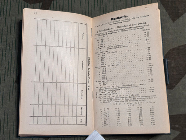 1938 Forestry Pocket Calendar / Diary