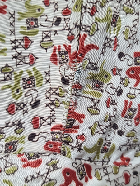 Elephant Novelty Print Dress <br> (B-44.5" W-38" H-49")