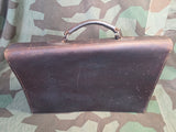 Pre War German Pebbled Leather Briefcase